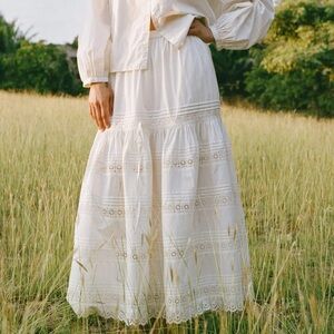 NWOT Christy Dawn Perla Skirt in Pearl